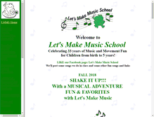 Tablet Screenshot of letsmakemusicschool.com